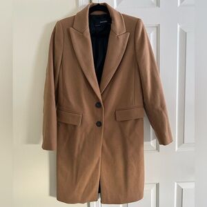 Zara Camel Colored Wool Coat